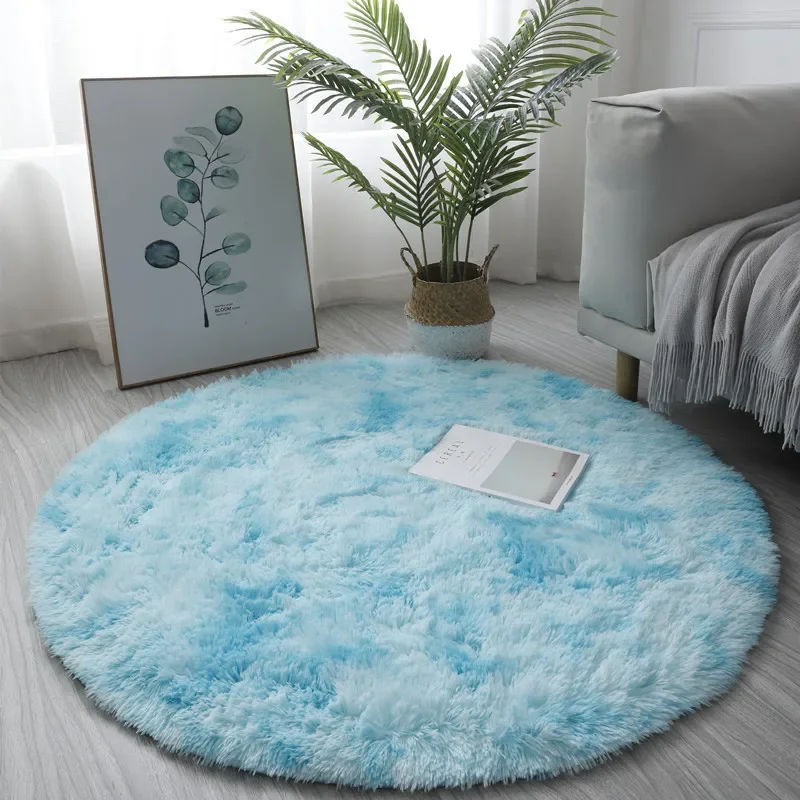 Super Soft Plush Round Rug Mat Fluffy White Carpets For Living Room Home Decor Bedroom Kid Room Decoration Salon Thick Pile Rug 6