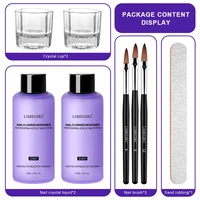 LIMEGIRL 75ml Nail Acrylic Liquid Mono Brush Set Nail Art Decoration Manicure Kit Nails 3D Nail Tips DIY Sculpting Tool 2