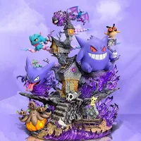 ⁦مجسم عائلة تطور غينغار (بوكيمون) طول 32 سم | Official Bandai Pokémon Gengar Evolution Family 32cm⁩ - الصورة ⁦2⁩