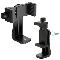 360 Degree Universal Tripod Mount Mobile Phone Clip 1/4 Screw Cellphone Holder Desk Tripod Adapter - Image 3