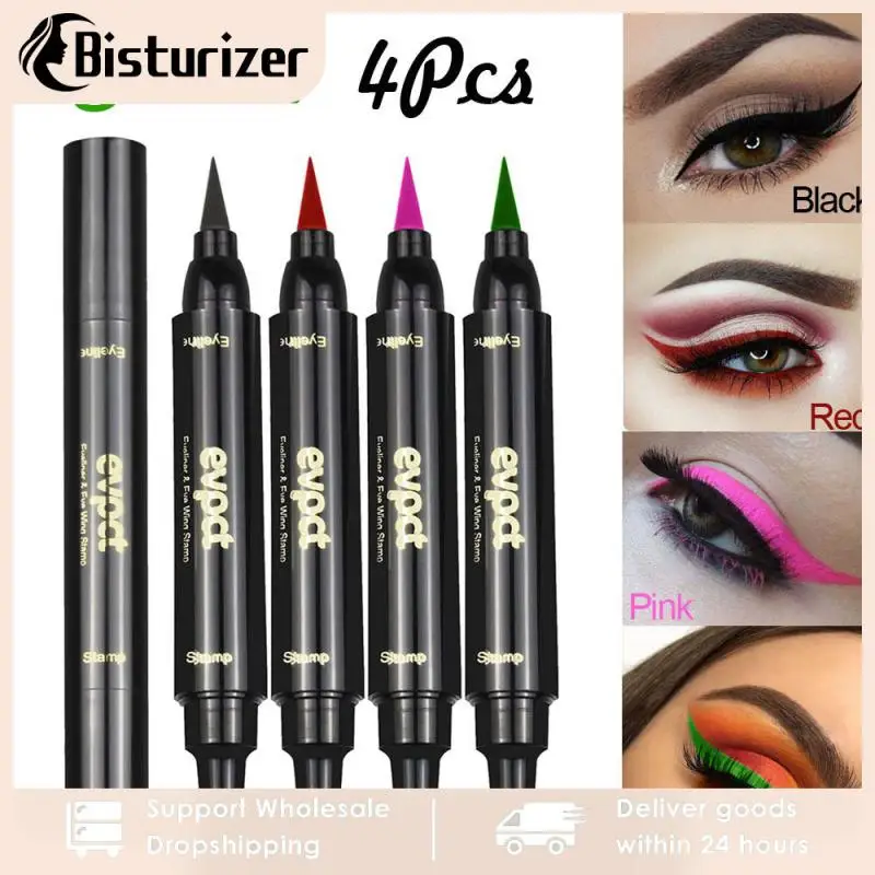 

Charming Cat Eye Winged Eyeliner Sexy Eye Cosmetic Seal Stamp Wing Double Head Waterproof Colorful Eyeliner Pen