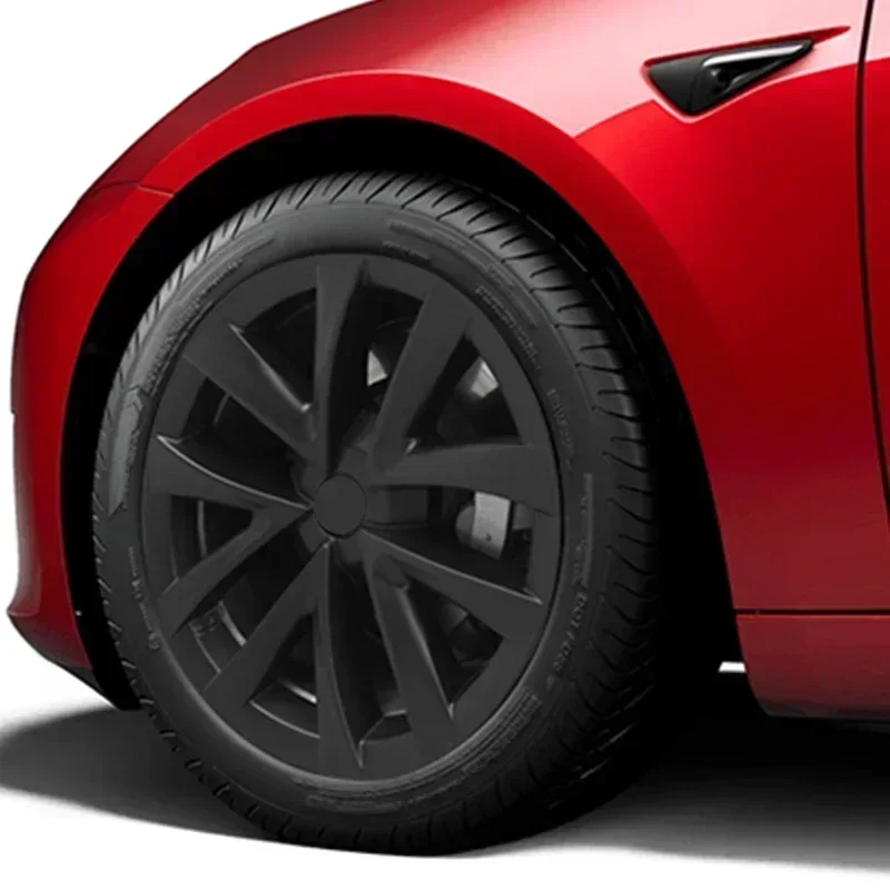 4PCS HubCap Performance Replacement for Tesla Model 3 Wheel Cover 18Inch Automobile Hub Cap Full Rim Cover Accessories car wheel hub covers