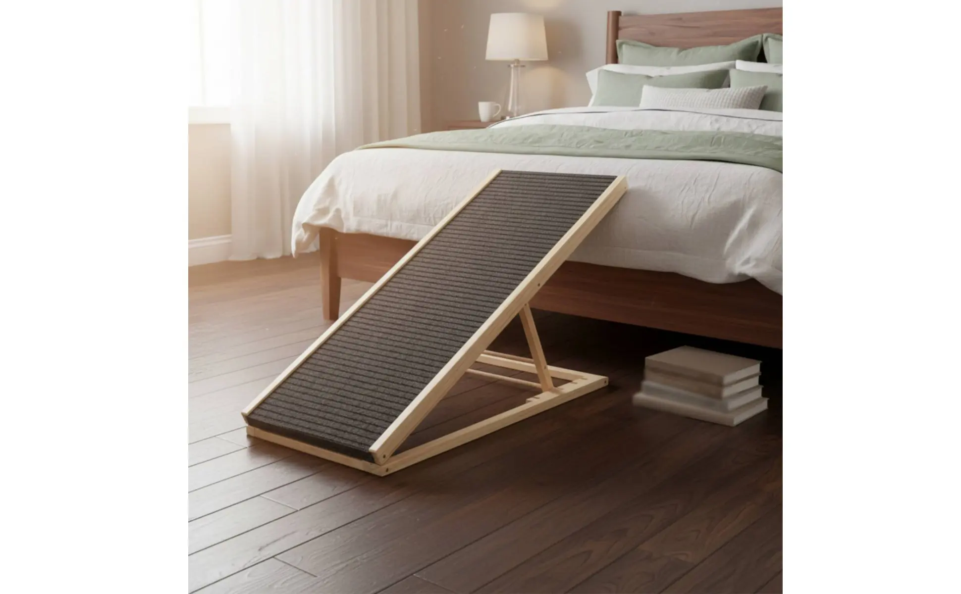 Adjustable Wooden Pet Ramp Space-Saving Foldable Dog Stairs Foldable Dog Ramp Strong Load-Bearing Wooden Pet Ladder for Bed Adjustable Wooden Pet Ramp Space-Saving Foldable Dog Stairs Foldable Dog Ramp Strong Load-Bearing Wooden Pet Ladder for Bed