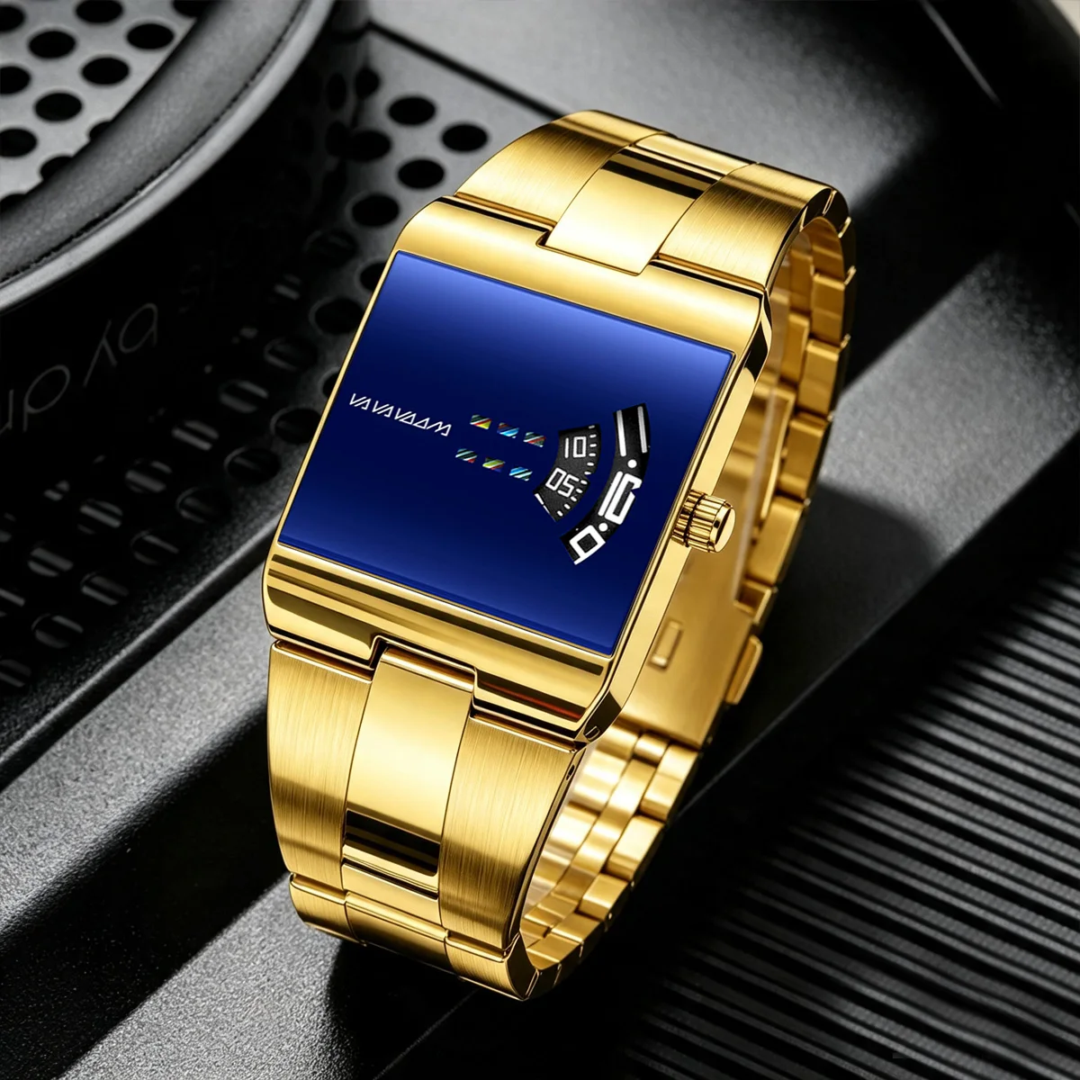 Luxury Stainless Steel Waterproof Quartz Watch for Men - Fashionable Casual & Business Timepiece