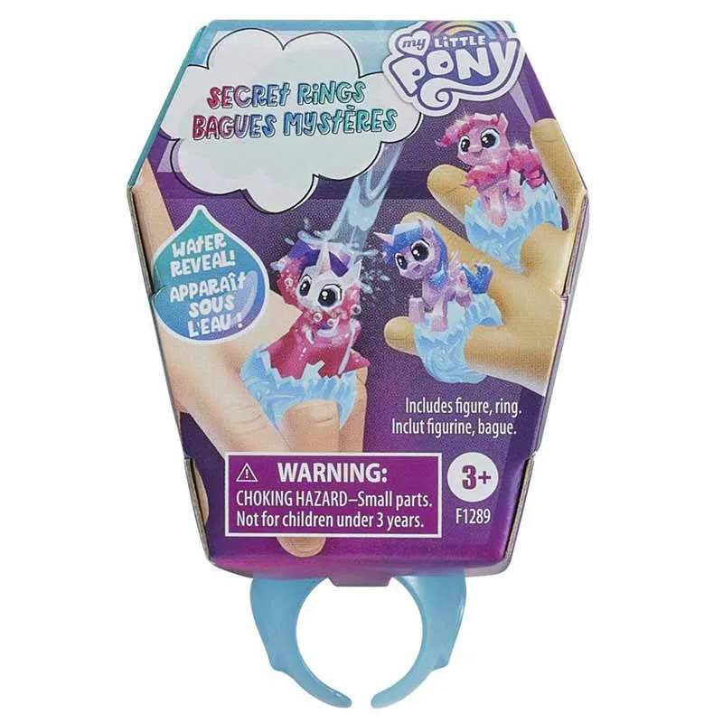 In Magazzino Sj My Little Pony Secret Rings Borsa Fortunata Water-Reveal Sorpresa Anello Indossabile Accessorio Giocattoli Regalo
