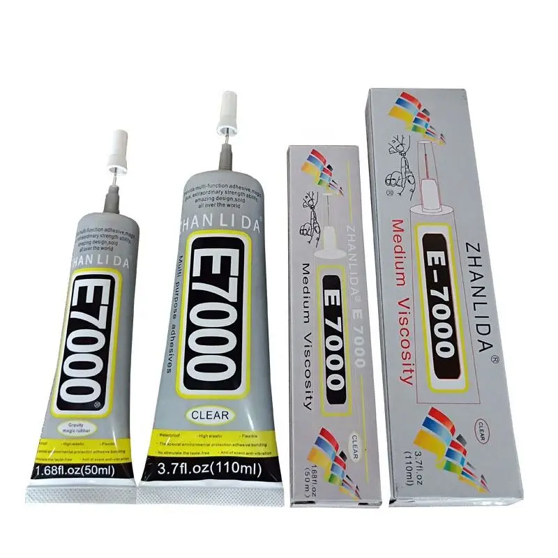 Zhanlida e7000 50ml Clear Contact  Fabric Leather Clothing DIY Adhesive Multipurpose Diamond Crastal Jewelry Wedding Dress Glue 5