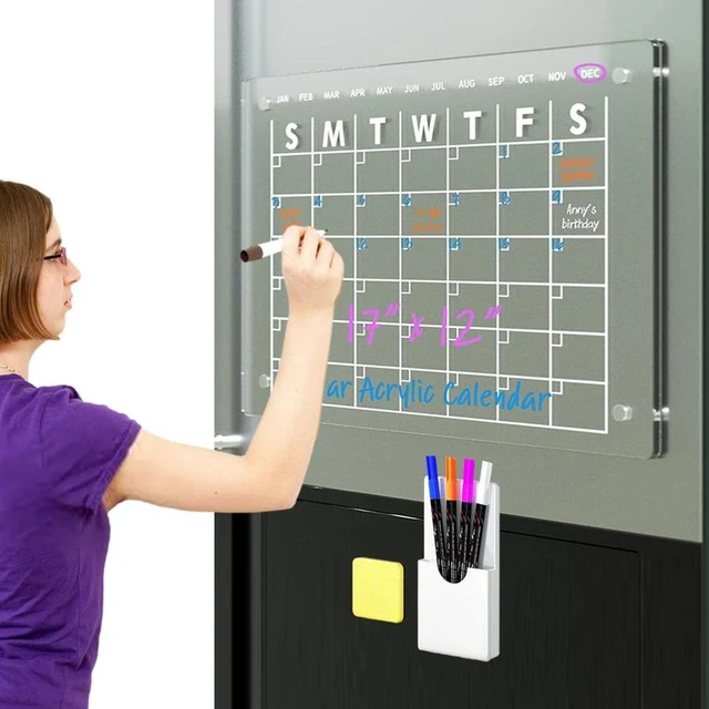 Magnetic Dry Erase Calendar Refrigerator | Magnetic Dry Erase Calendar  Fridge - Fridge Magnets - Aliexpress