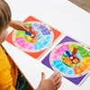 Children Montessori Wooden Clock Toys Hour Minute Second Cognition Colorful Clocks Toys For Kids Early Preschool Teaching Aids 3