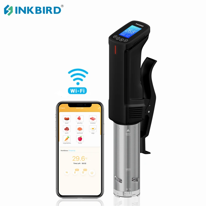 Inkbird Sous Vide Cooker Isv-100W Circolatore Ad Immersione Fornello Lento Sottovuoto Con Controllo Digitale Accurato Lcd Fornello Lento