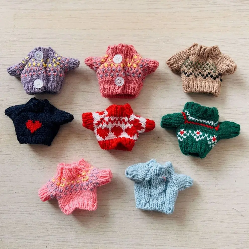 Dolls Sweater Accessories for Ob11 16cm 17cm Bjd 10cm Dog Doll Clothes Baby Clothes BJD Doll Accessories Sweater Clothes 4