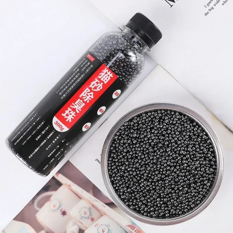 Activated Carbon Cat Litter Deodorizer 300g Fresh Odor Control Beads Low Dust Eco Friendly Natural for Cat Toilet Pet Litter Box