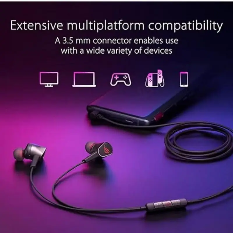 ROG Cetra II Core Gaming Headphone (with microphone, 3.5mm, Lightweight, Compatible with Laptop, PS5, XBOX,Black