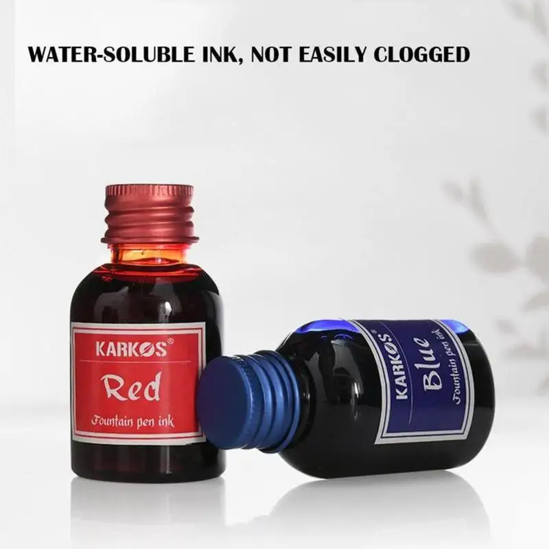 30ML 순수 다채로운 만년필 잉크 범용 리필 잉크 문구 학교 브랜드 새 제품 평화와 행복