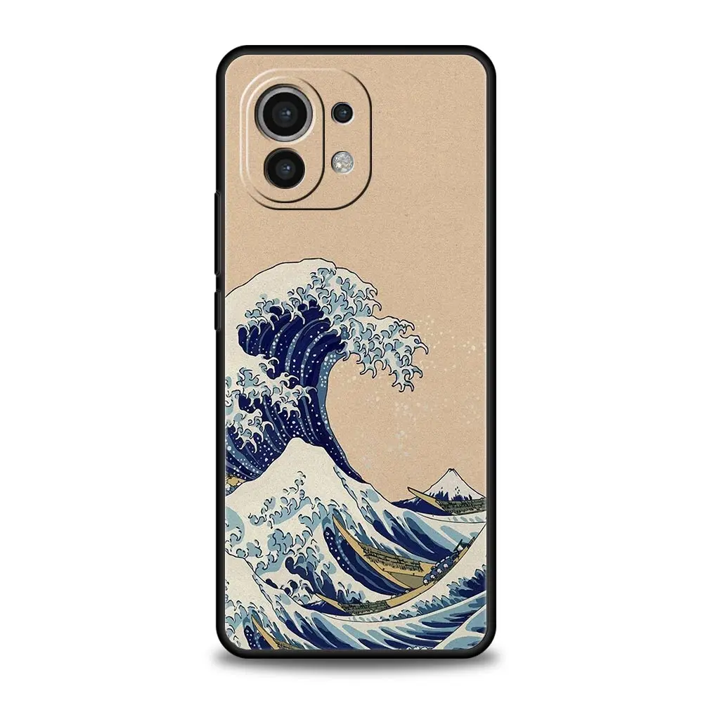 Stylish Blue Wave Soft Phone Case