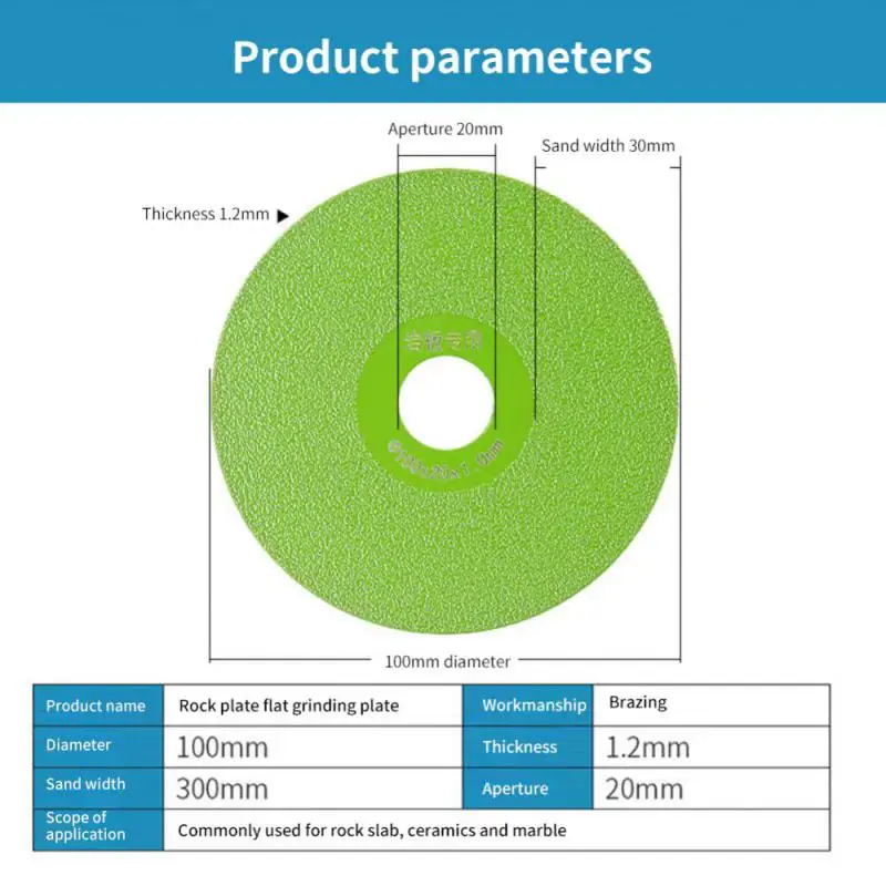 Ceramic Tile Marble Grinding Wheel Ultra Fine Polishing Wheels Hard Sharp Glass Cutting Disk Angle Grinder Rotary Tools 100mm sanding disc cutting disc grinding disc abrasive wheel grinding wheel