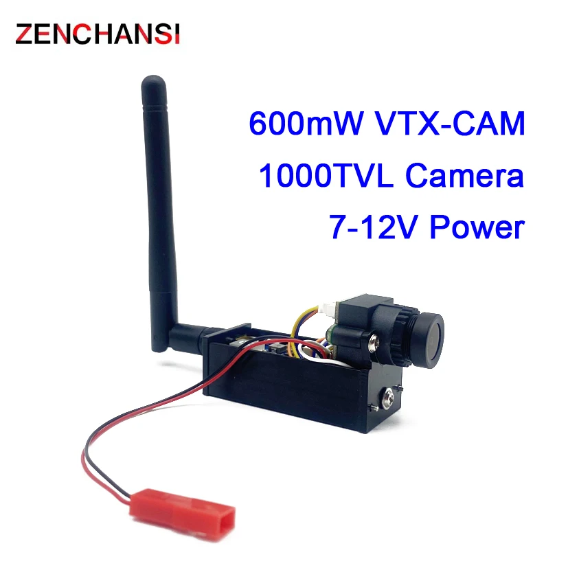 Caméra 5.8g 40ch, 800tvl Ntsc Pal Commutable Angle De Vision Horizontal 150  170  Diagonal Pour Drone De Course