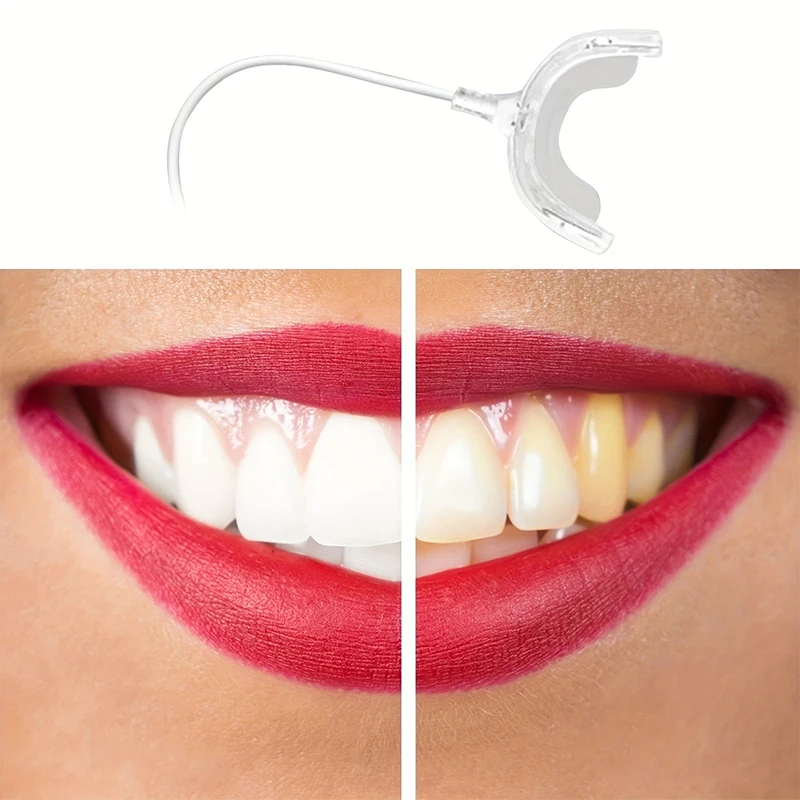 4in1 Teeth Whitening Lamp 16 Lights Timed Smart Led Portable USB Rechargeable Blue Light Oral Care Bleach 1PCS teeth whitening kit