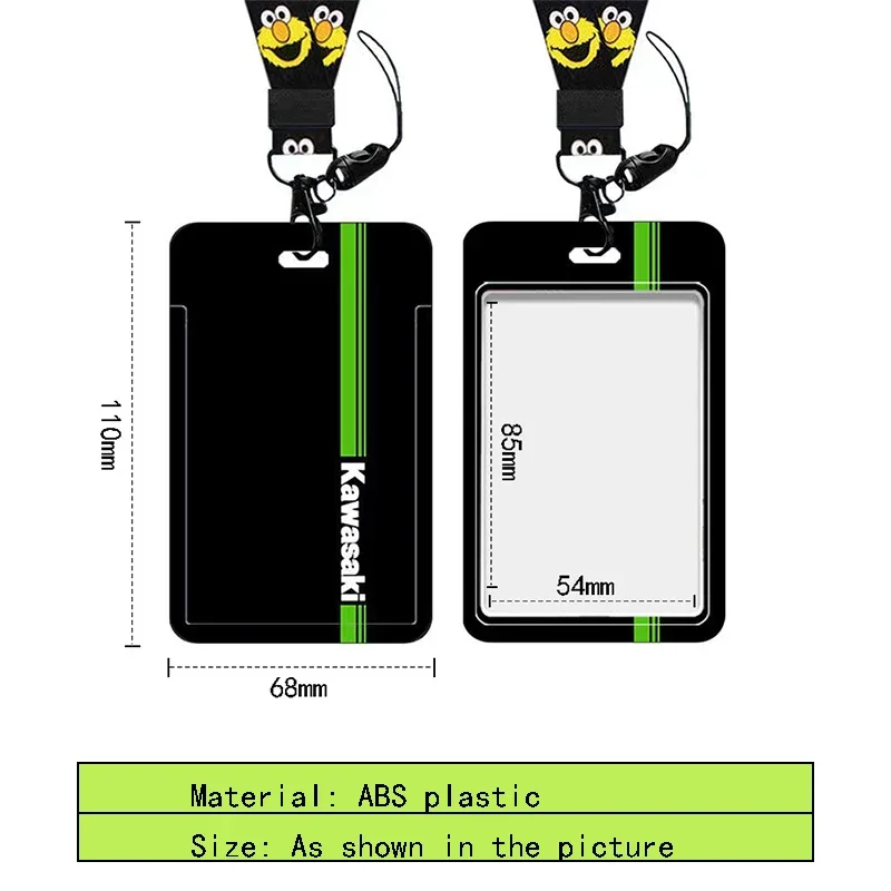 Kawasaki Key Hanging Rope Work Card Sleeve Hanging Neck Strap Rope Card Bag