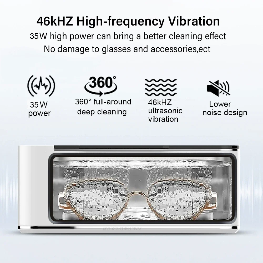 초음파 세척기 35W 초음파 안경 주얼리 세척기 500ML 초음파 세척기 초음파 세척 통 안경용
