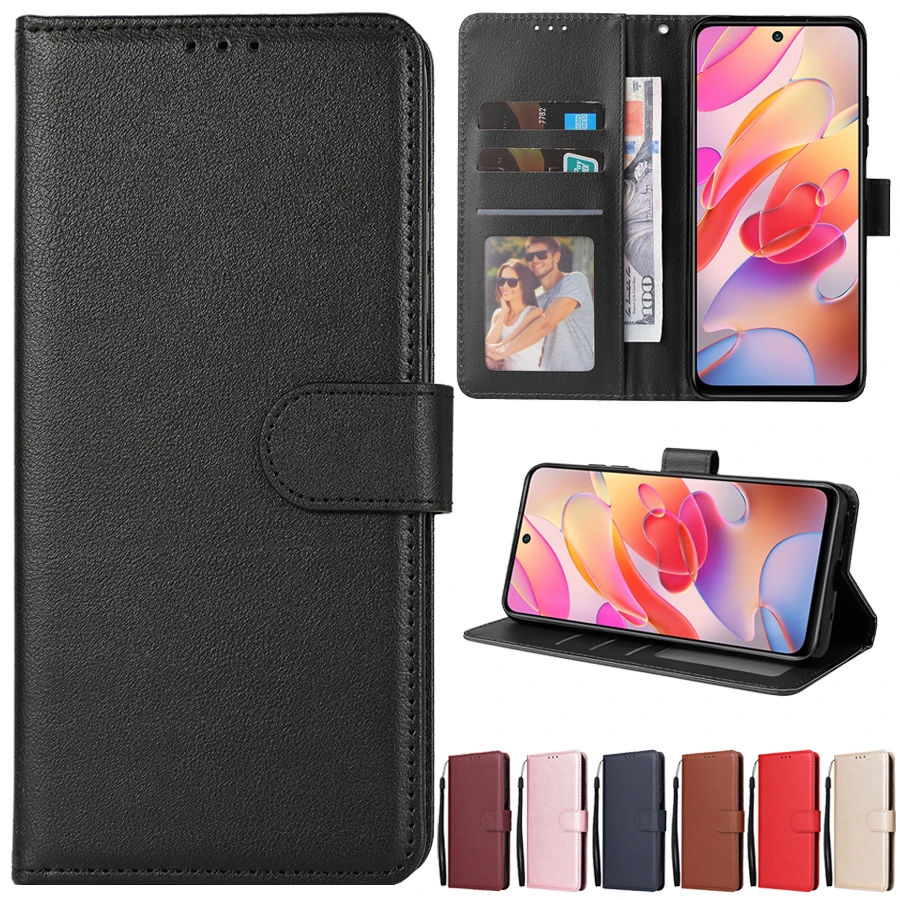 Wallet Leather Case For Xiaomi Redmi Note 4 4X 5A 5 Pro 6 Pro 7 Pro 8T 8 Pro 9 9S 9 Pro 10 10S 10 Pro 10T 11 11S 11E 11 Pro 11T