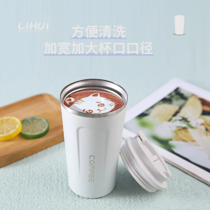 

TINGKE 304 Stainless Steel Vacuum Flask &Thermos, Portable Travel Coffee Mug,Seamless Inner Liner,Car Cup,Insulated Water Bottle