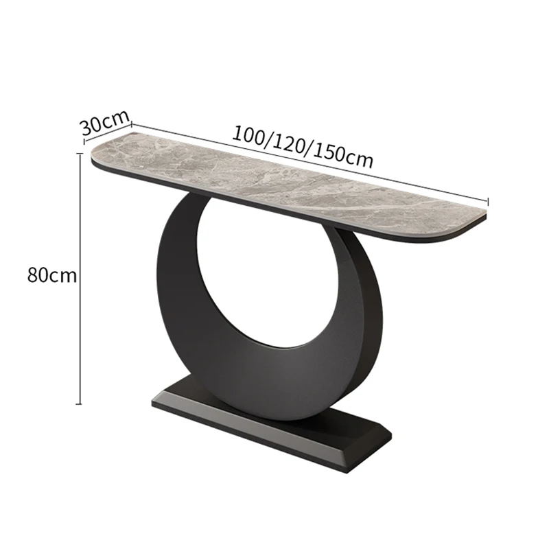 Tavolo consolle moderno unico Glamour Classico portaoggetti Tavolo ad angolo semplice Arredamento tavolo da ingresso Mobili Konsolentisch Soggiorno - immagine 2