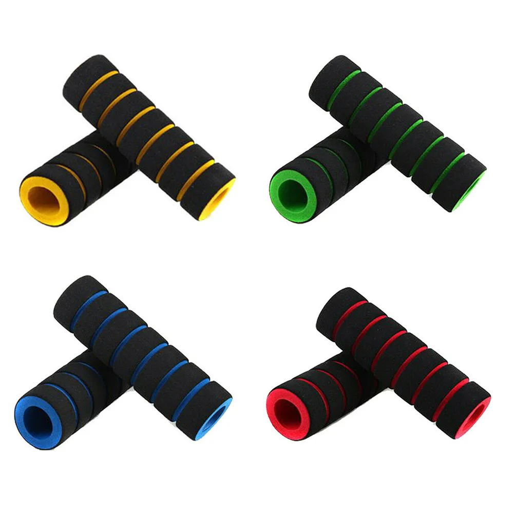 Bicycle Handlebar Grips Bicycle Accessories 1Pair Bicycle Sponge Handle Bike Racing Bicycle Motorcycle Handle Hand Bar Grip Foam Sponge Cover Case Bike Parts Components