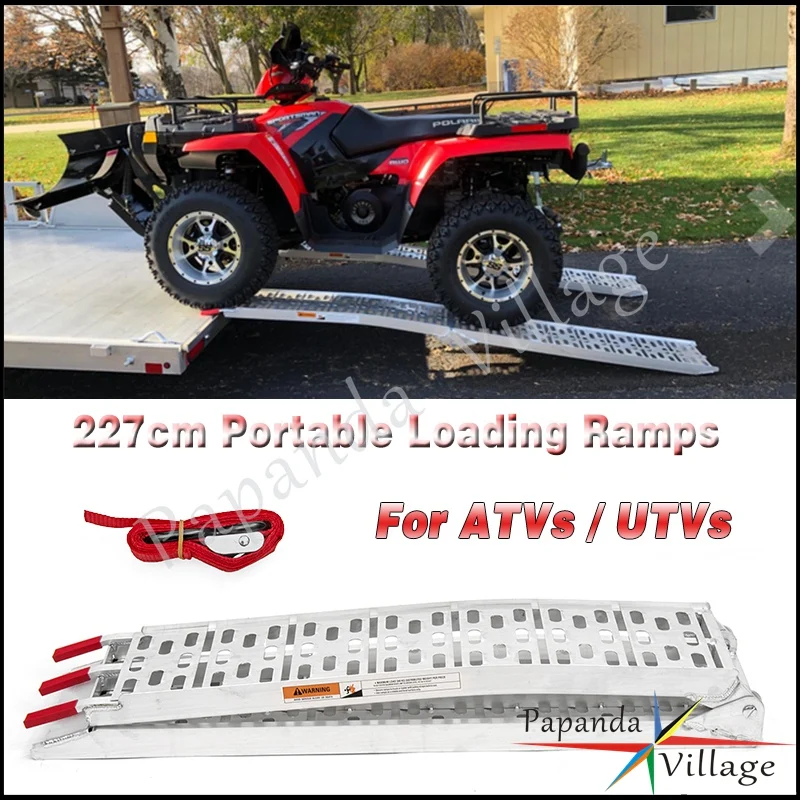 1 Piece ATV UTV 750LBS Pickup Trucks Folding Loading Ramps For Truck