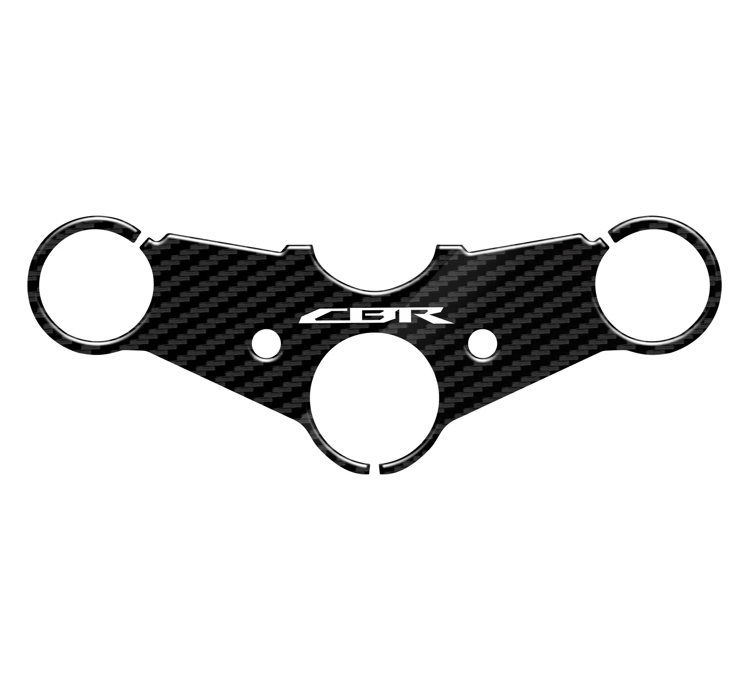 For HONDA CB400 CB 400 VTEC 2005-2007 2006 Motorrad 5D Carbon-look Upper Triple Yoke Defender defender of the realm king s army