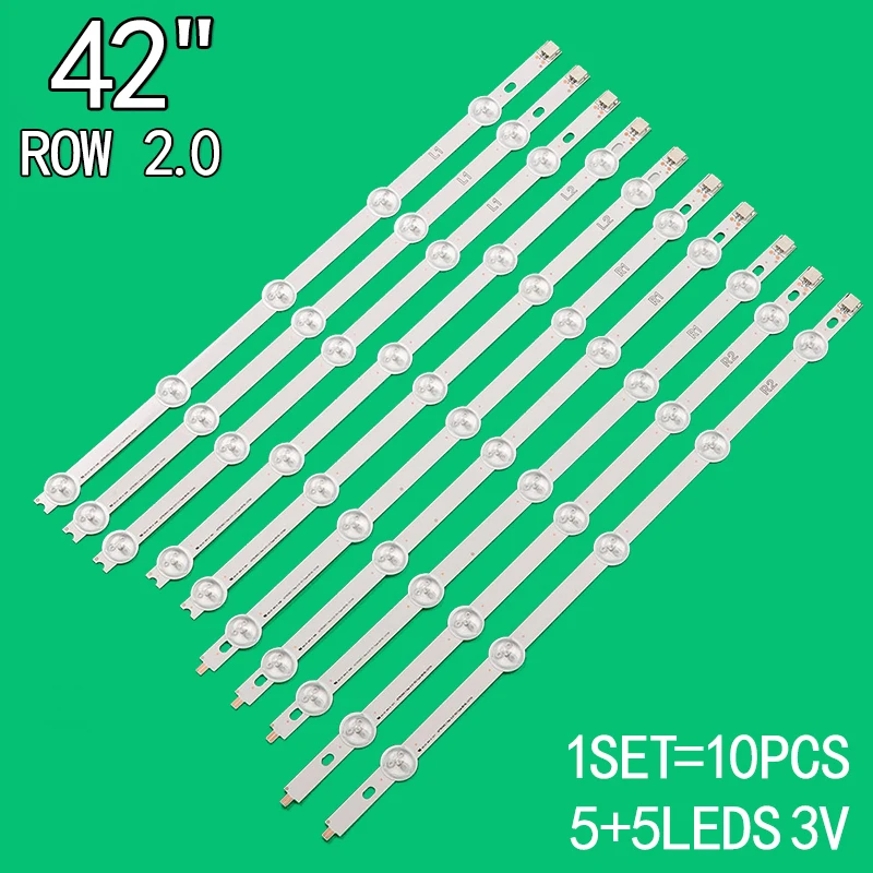 10PCS LED Backlight Strip for LG 42LN5400 42LA620S 42LN570S 42LN5700 42LN519C 6916L-1214A 6916L-1215A 6916L-1216A 1217A