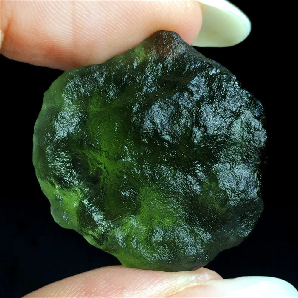 1Pc Natural Crystals Green Moldavite Czech Meteorite Impact Glass Rough ...