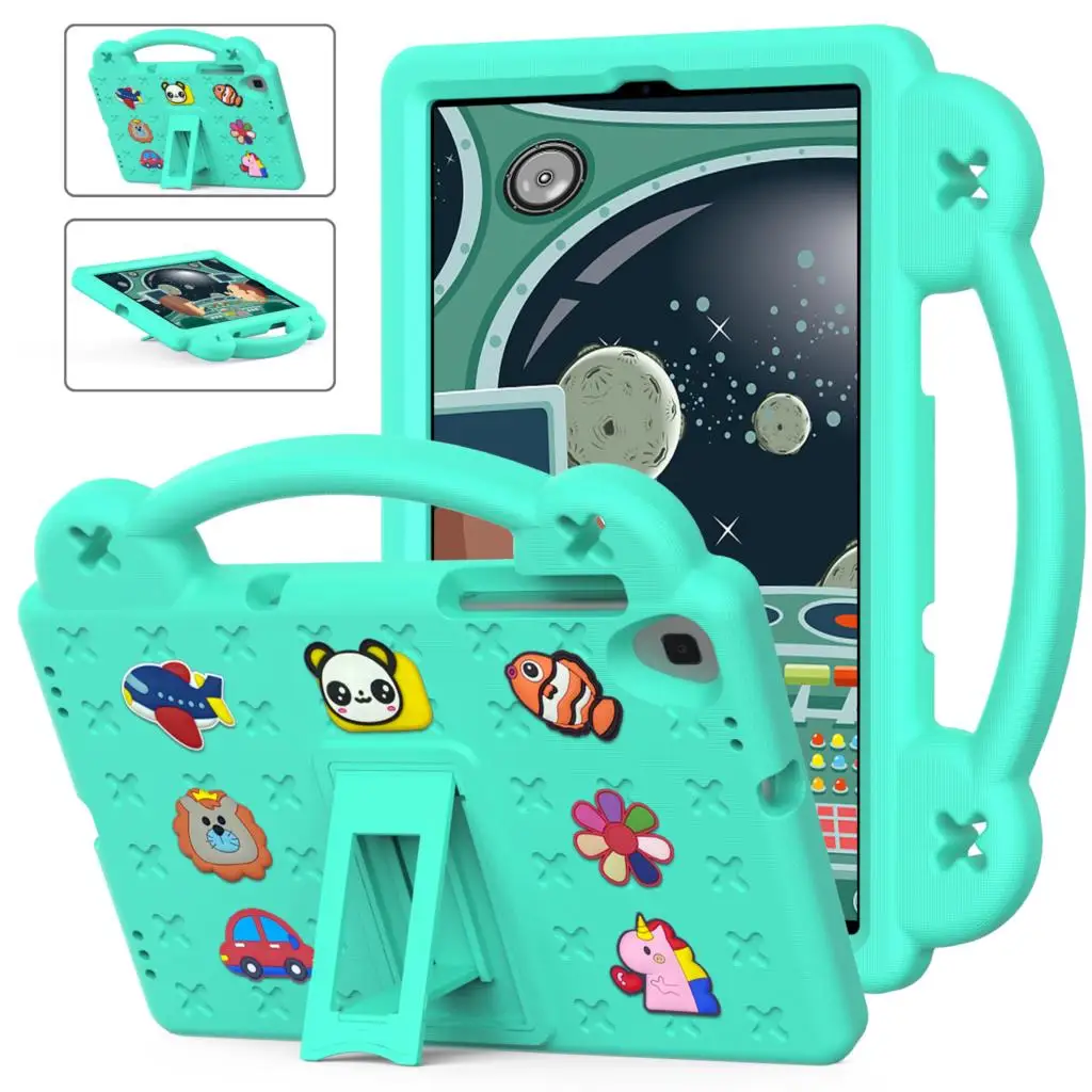 For Lenovo Tab M10 Plus 3rd Gen 10.6 inch TB-125F 128FU Xiaoxin Pad 10.6  2022 Kids Shockproof EVA Stand Case Hand Holder Cover - AliExpress