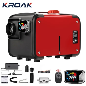 KROAK 5-8KW 12V Diesel Air Heater All in One Car Parking Diesel with LCD Switch For Car Truck Boat RV 24V Parking Diesel Heater 1