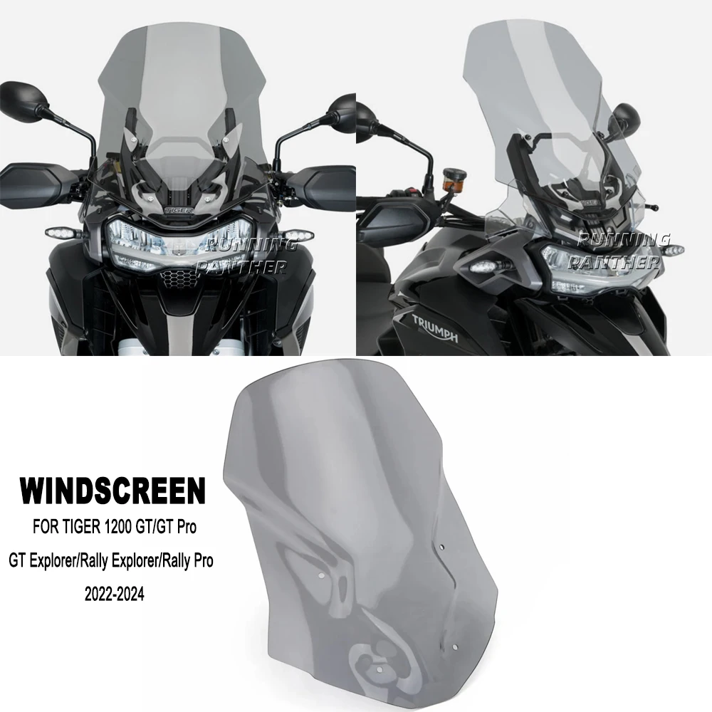 

New Motorcycle Windscreen Windshield Covers For Tiger1200 GT Pro Tiger 1200 GT/GT Explorer/Rally Pro/Rally Explorer 2022-2024