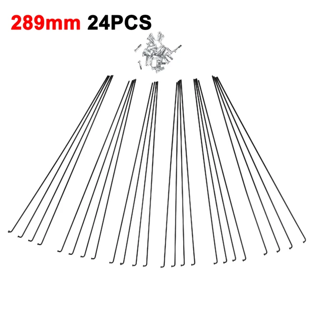 Vctitil 10 Pcs 245mm-305mm 14G Bicycle Spokes Stainless Steel Spokes And Nipples Bike Spokes For Mountain Bike Road Bike Electric Bike