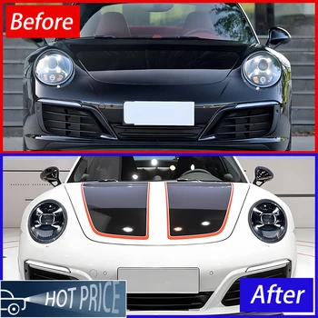 For Porsche 911-996 996.1 996.2 2012-2018 Auto Headlights Assembly Upgrade LED 2023 Style 992 GT3RS Projector Lens Accessories