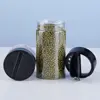 130ml-600ml Spice Jars with Butterfly Lids Labels Plastic Clear Seasoning Bottle for Herbs Powders Salt Pepper BBQ Condiment Box 3
