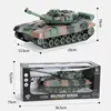 RC Tank Military War Remote Control Car With Sound Light Music Model Electric Rechargeable Tank Electronic Boy Toys Kids Gift 5
