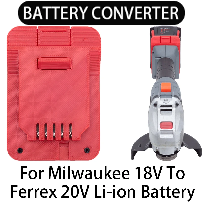 

Battery Adapter for Ferrex 20V LI-Ion Tool Converter for Milwaukee 18V LI-Ion Battery Adapter Power Tool Accessory