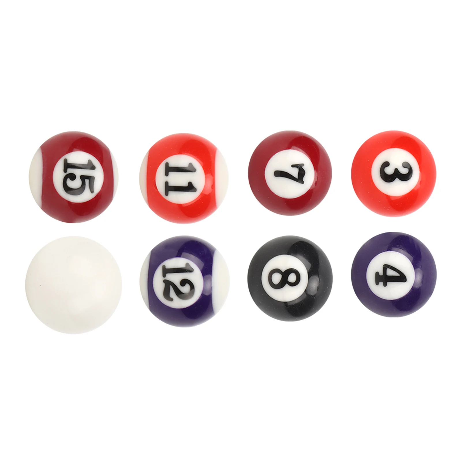 16PCS Eco-friendly Resin Mini 2.5CM Children Billiard Ball Toy Pool Table Accesssories