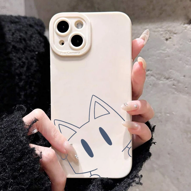 Minimalist Line Cat Phone Case