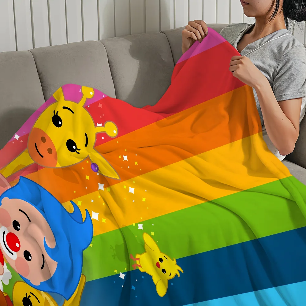 warm Cartoon soft plush Cute blanket suitable for sofa living P-Plim room office baby bedroom travel Plim gift Flannel 6