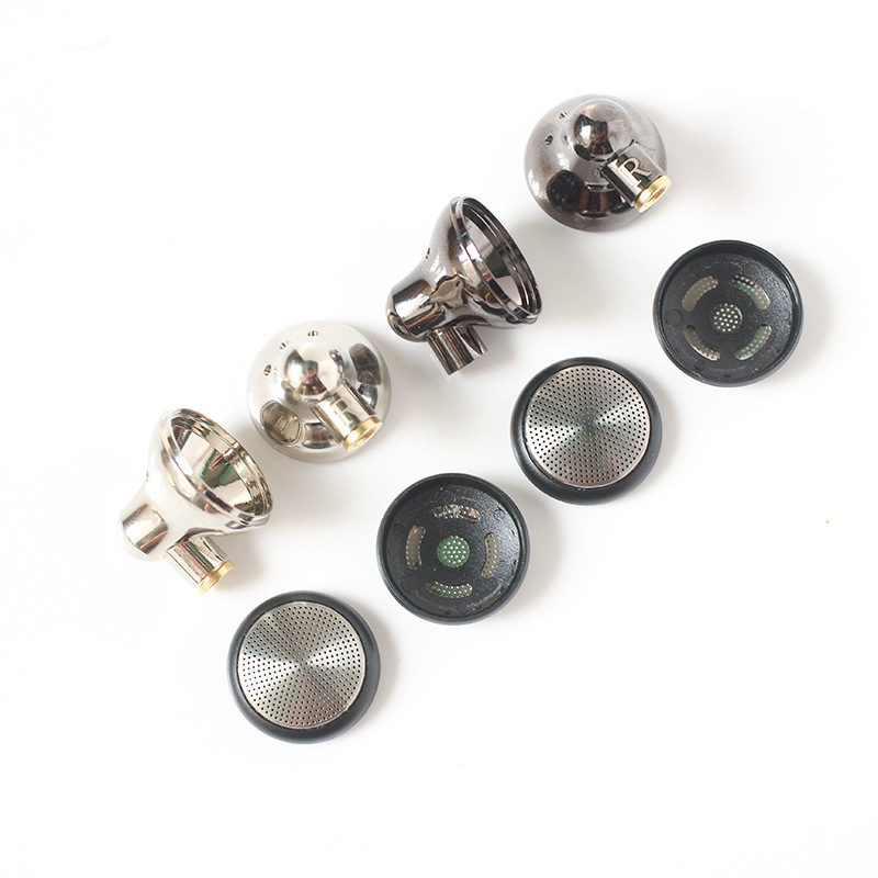 14.8mm Flat Headphones DIY 14.8mm Speaker Unit Headphones Shell Case Metal Shell with Plate Covers