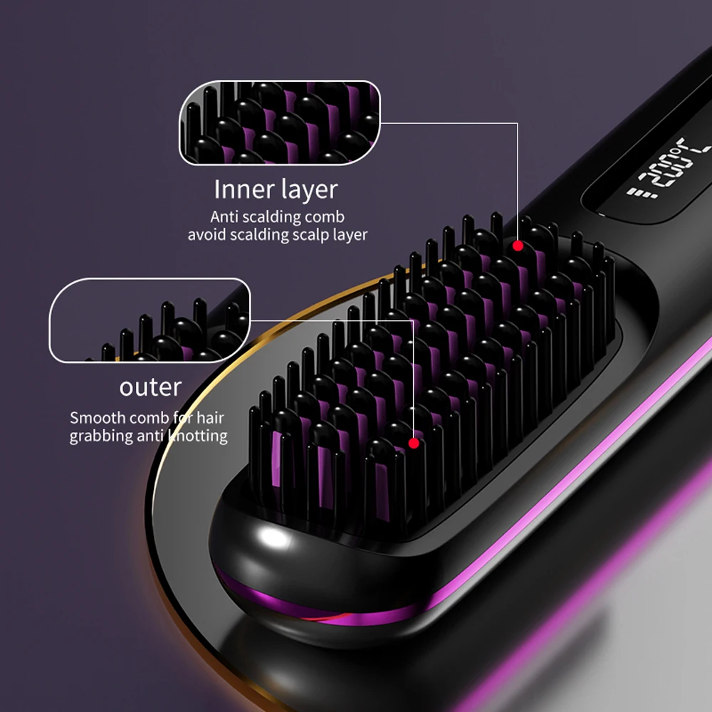 Ceramic Portable Hair Straightener Mini Curling Iron