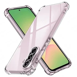 Anti - Yellow Transparent Shockproof Soft Back Cover and Bumper Case - SamsungA16 4G or 5G (Transparent)