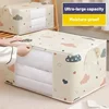 Large Capacity Clothes Storage Bag Organizer With Reinforced Handle Suitable For Blankets Bedding Foldable With Sturdy Zipper 3