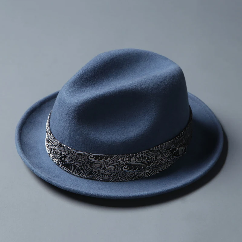 Chapeau Hommes  Fedora Hats - Fedora Chapeau D'hiver D'eau 9 5cm Brim Jazz  Hat Cap - Aliexpress