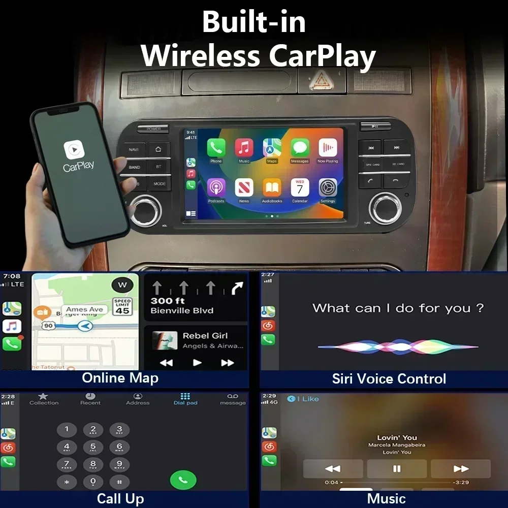 CHSTEK Android 13 Radio de coche para Jeep Wrangler Dodge Grand Cherokee Liberty Chrysler Carplay reproductor estéreo Multimedia WIFI 4G GPS 2