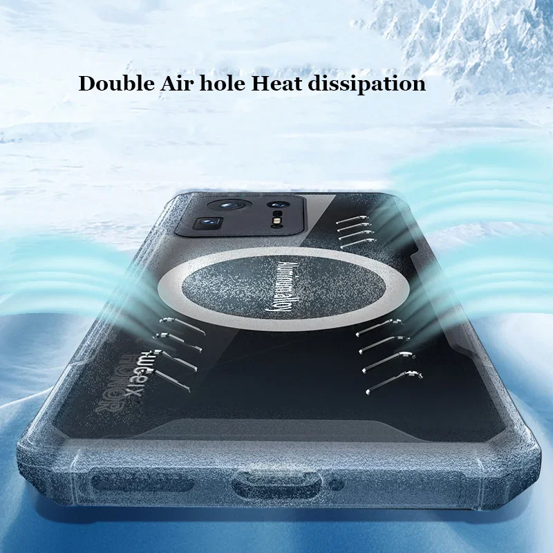 Graphene Heat Dissipation PC Case For Xiaomi Mix 4 Mix4 Breathable Cooling Transparent Anti-Drop Bumper Casing Shell_voghion.com