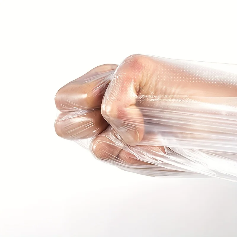 Trash Bags Garbage Bags 50PCS Large Garbage Bags Plastic Thickened Rubbish Bag Transparent Leak Proof Trash Storage Bags Home Hotel Garbage Can Liner